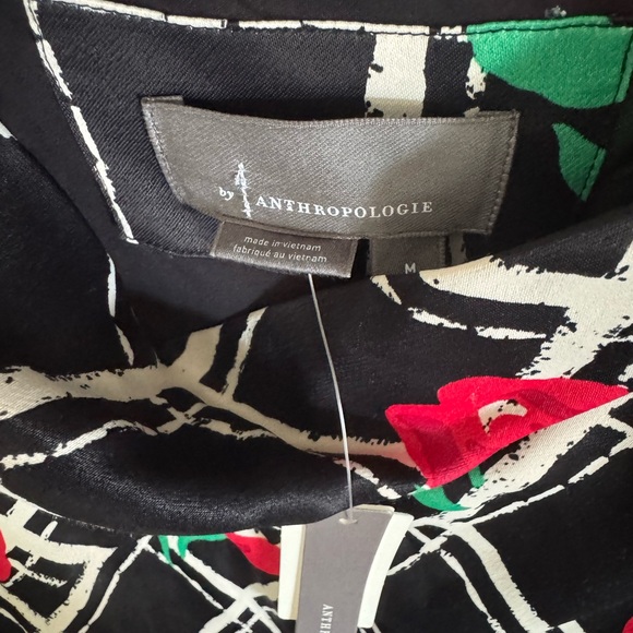 Anthropologie Black and White Spaghetti Strap Maxi Dress - Picture 2 of 8